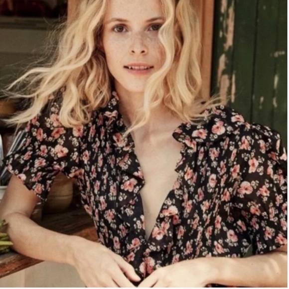 Doen Floral Black Poet Dress - Picture 6 of 10